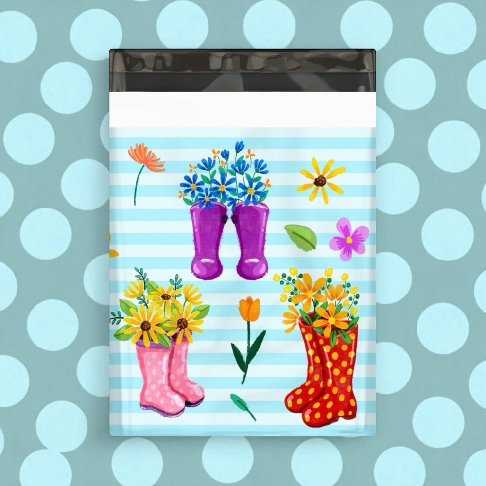 Rubber Boots 🥾 Poly Mailers 10x13 Pack of 25 - Picture 3 of 7